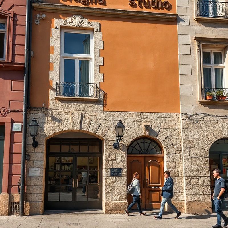 Ulaz u studio na Ilici 74 u Zagrebu